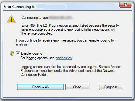 vpn error 789 message